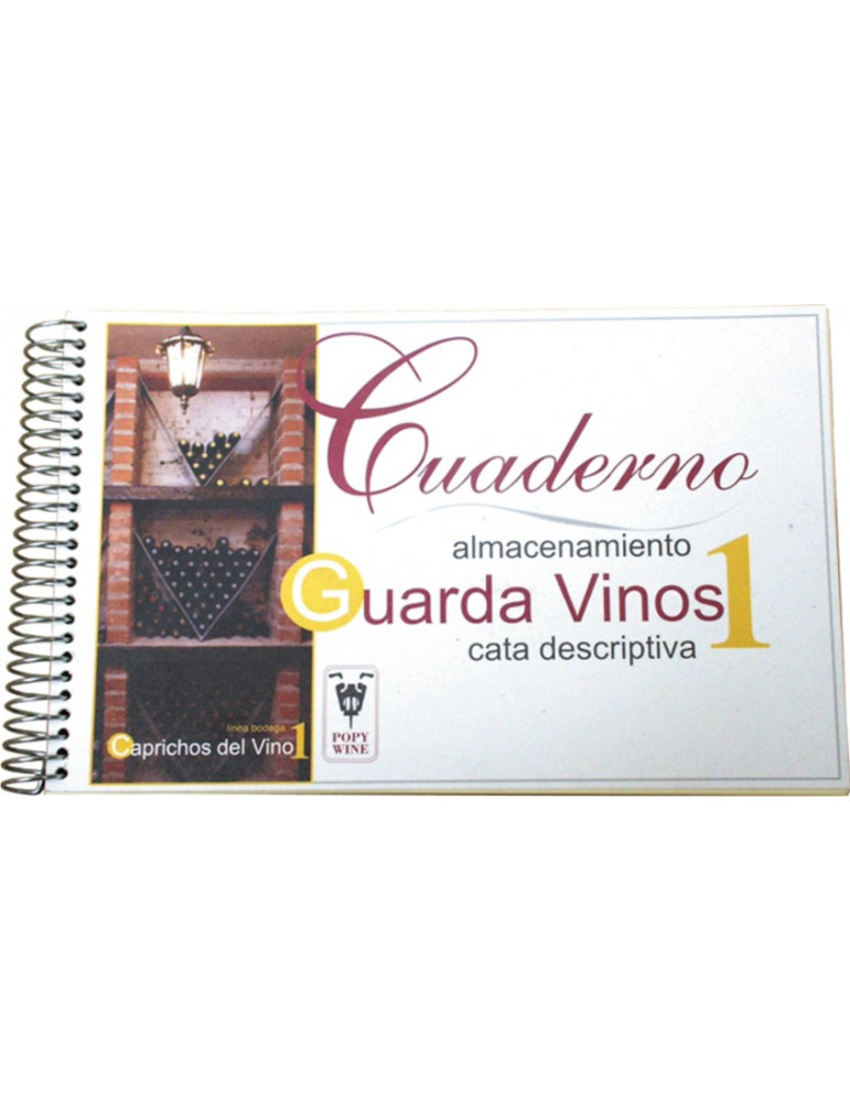 cuaderno de guardavinos + 15 clasificadores para botellas imagen