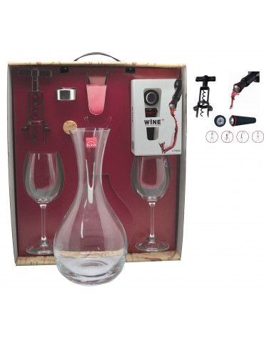 set decantacion wine preserver